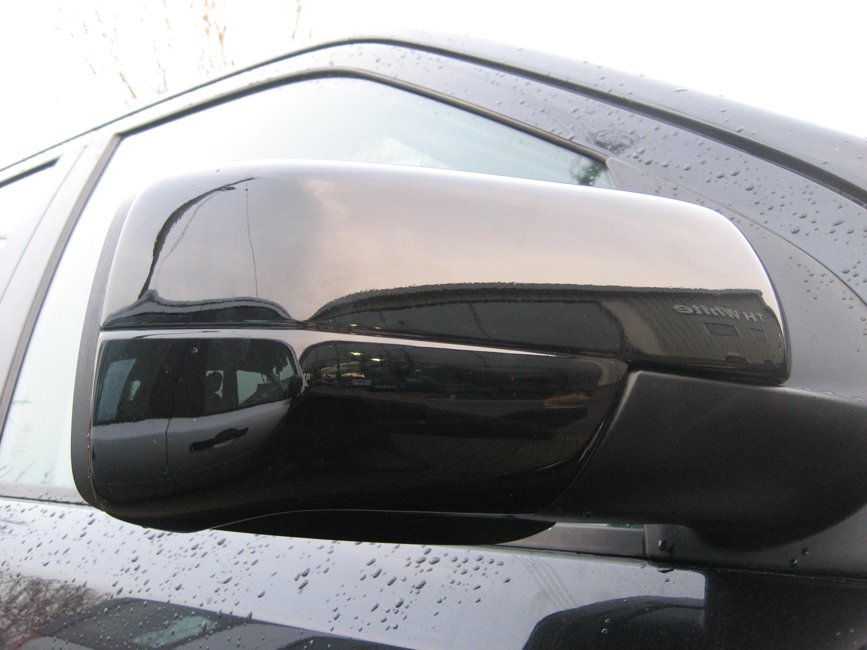 BLACK FULL door wing MIRROR COVERS fr Range Rover SPORT/HST/TDV8 cap